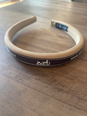 UCYCLED headband with Authentiv Hermès ribbon